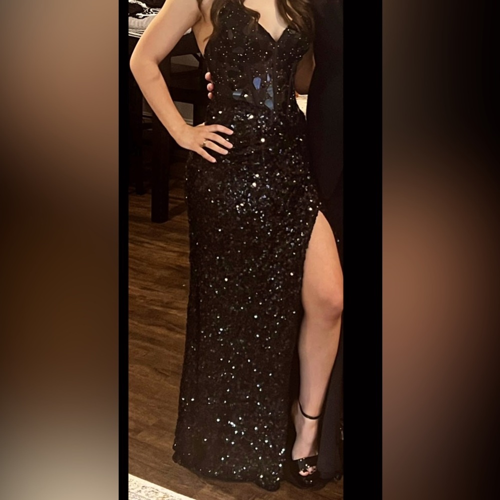 Black,elegant,sparkly prom/evening dress